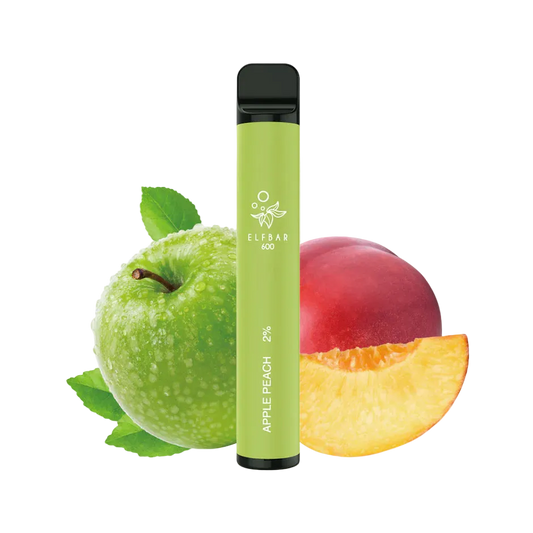 Elfbar 600 mit 2% Nikotin 19% Geschmack: Apple Peach