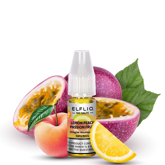 Elfbar Elfliq Geschmack: Lemon Peach Passionfruit Nikotinsalt Liquid 20mg