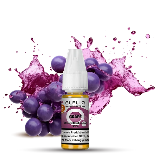 Elfbar Elfliq Geschmack: Grape Nikotinsalt Liquid 20mg